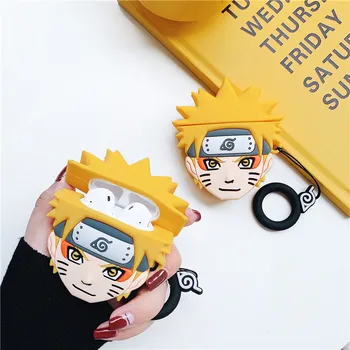 

For AirPod 2 Case 3D Japanese Anime Naruto Boy Cartoon Soft Silicone Earphone Cases For Apple Airpods Case Cute Cover Funda