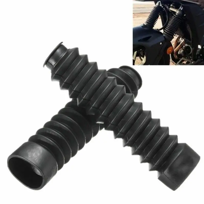 

2pcs/set General Motorcycle Rubber Dust Cover Black Shock Absorber Motorcycle Parts Dust Rubber Cover Front Fork Bellows