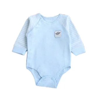 

Colored Infant Onesie Romper Cotton Baby Cloth Spring Autumn Triangle Baby Romper Side Buckle One-piece