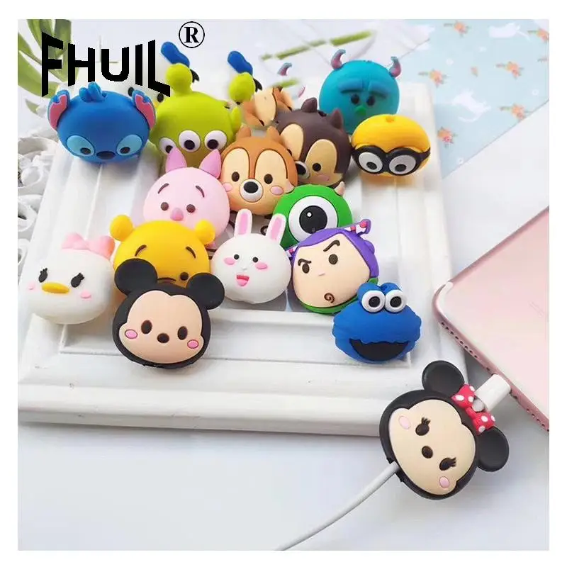 

NEW Cute cable organizer cartoon Protector USB Charging Data Line Cord Protector holder Cover Case organizer Cable wire