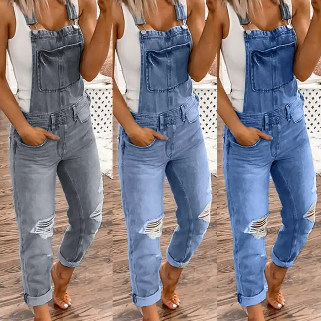 baggy denim jumpsuit