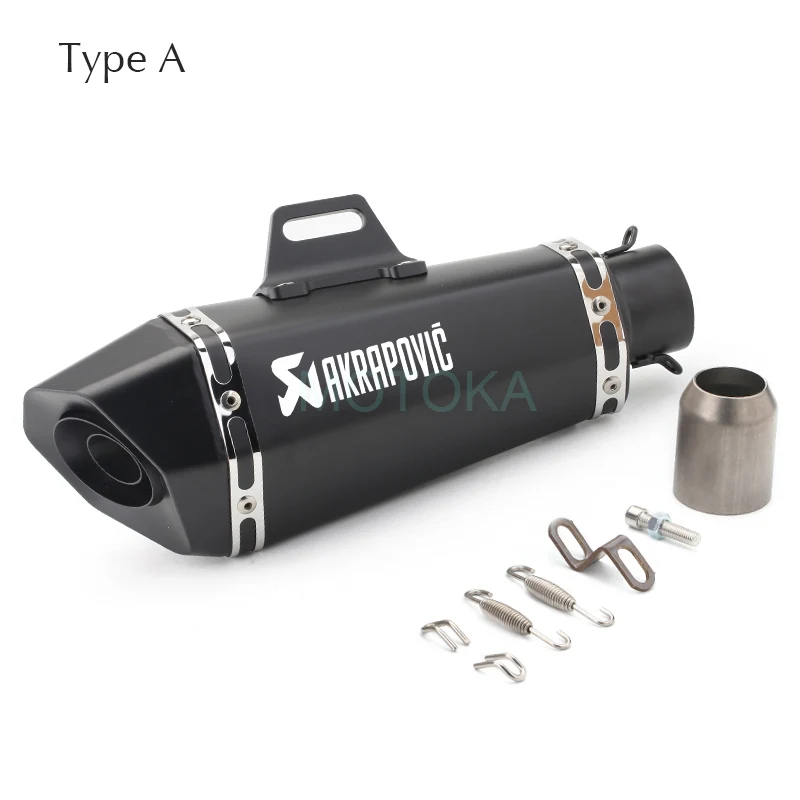 Выхлопная труба мотоцикла универсальный Tmax Nmax Ninja BN600 наконечник из углеродного волокна глушители на входе 51 мм слипоны модифицированный глушитель Akrapovic