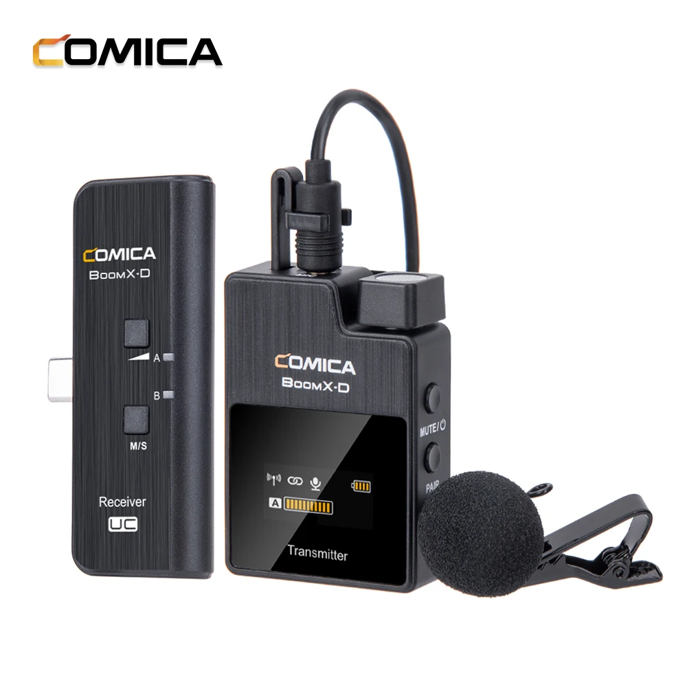 COMICA BoomX-D UC1 Type-C One-Trigger-One 2 4G Цифровая беспроводная микрофонная система для