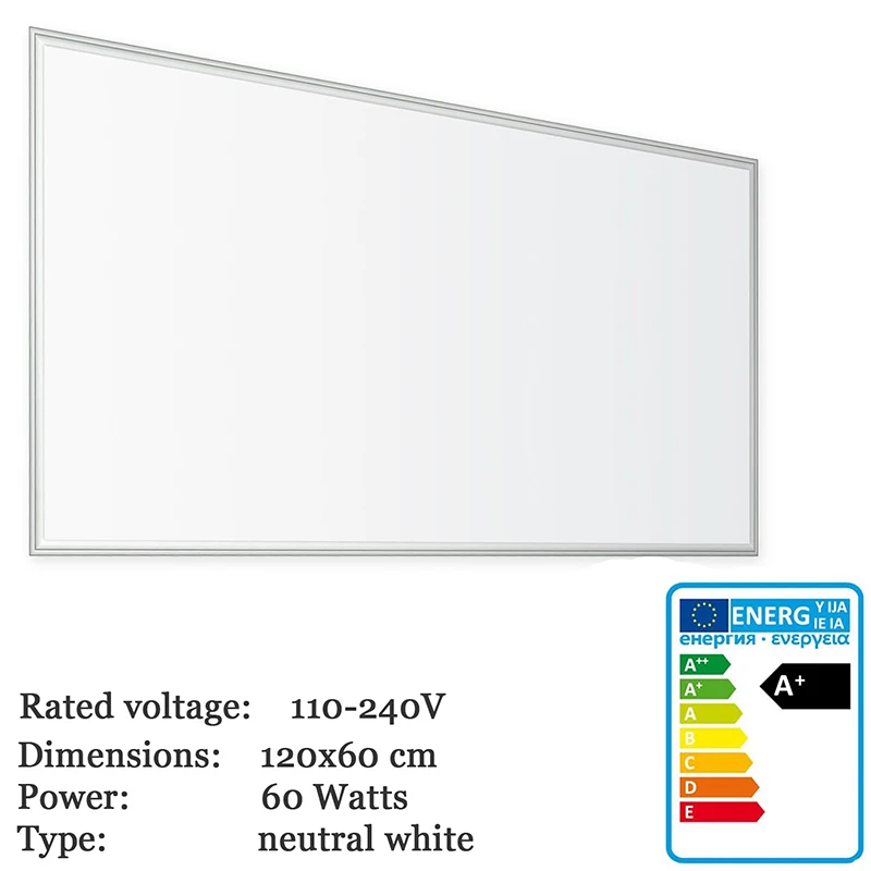 Ультратонкая светодиодная панель Thorx LED B 120x60 см 60 Вт светодиодный драйвер 5700lm 100 240