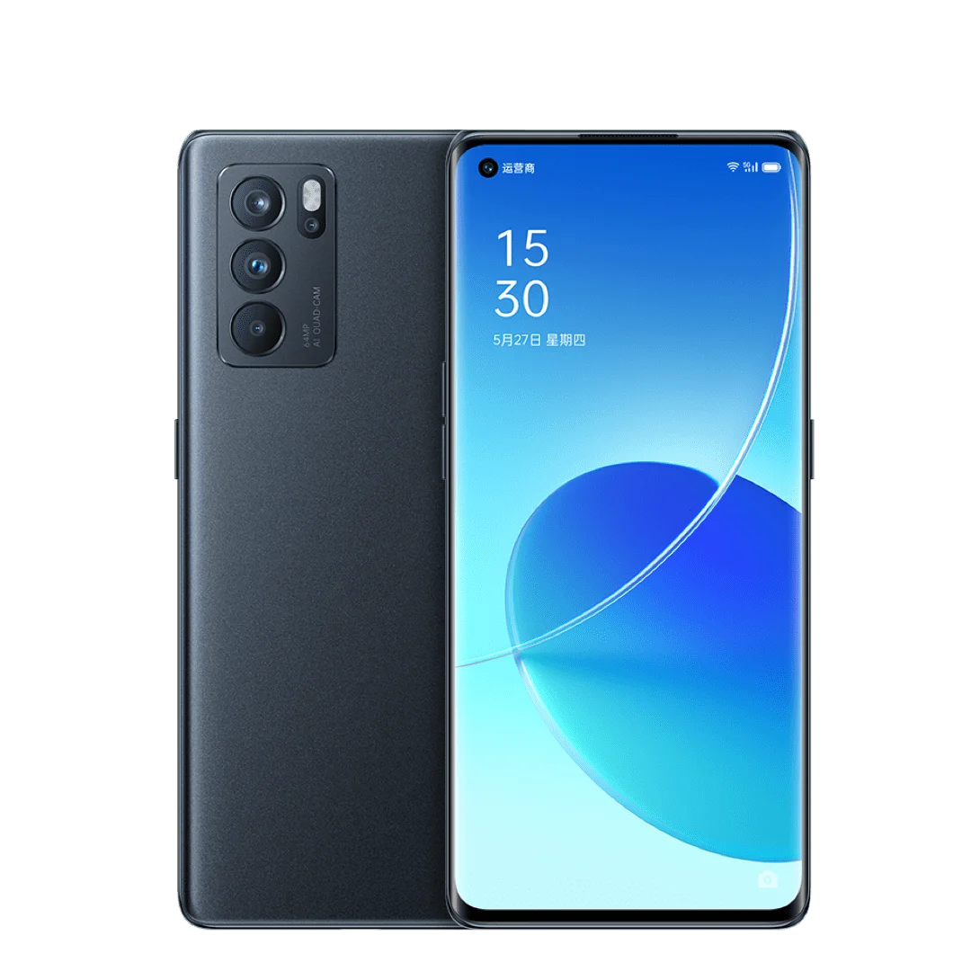 Oppo Reno 6 Pro 5G Cell phone Octa Core Dimensity 1200 6.55“ AMOLED 90Hz 8GB 12GB RAM 128GB 256GB ROM 65W 64MP Main Camera NFC best ram for gaming