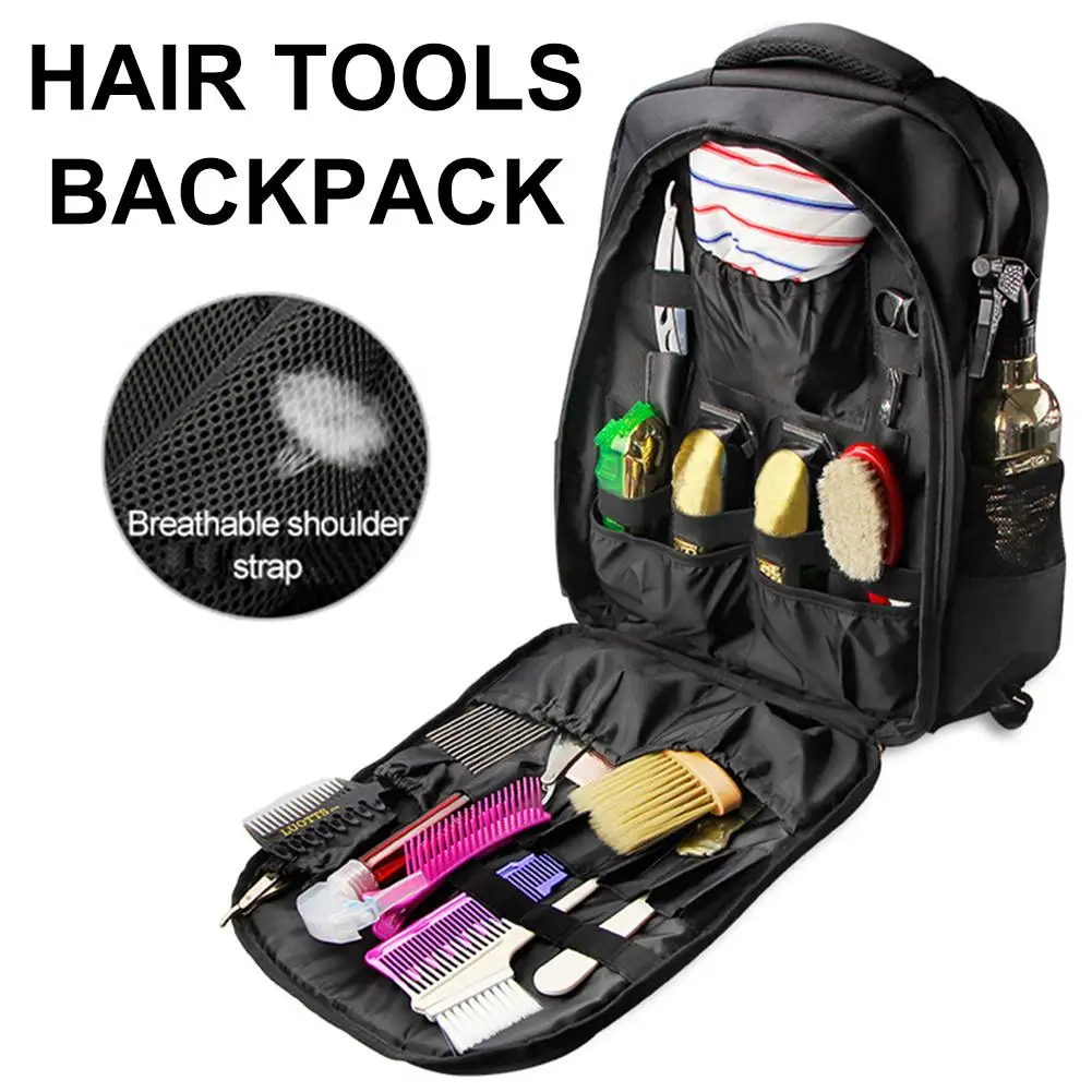 

Multifunctional Hair Accessories Large Capacity Storage TooOutdoor Travel Backpack Hairdressing Tools Bag Cosmetic Organizer