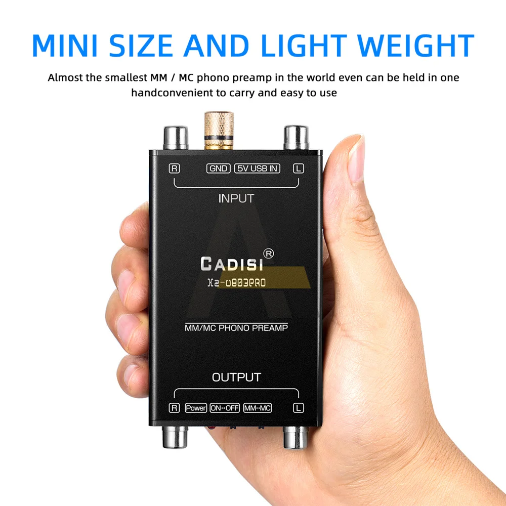 PREAMPLIFICADOR DE Audio HiFi para tocadiscos, Mini estéreo, fonógrafo, HiFi, Ultra compacto, MM, MC, 12V|Accesorios y piezas instrumentos| AliExpress