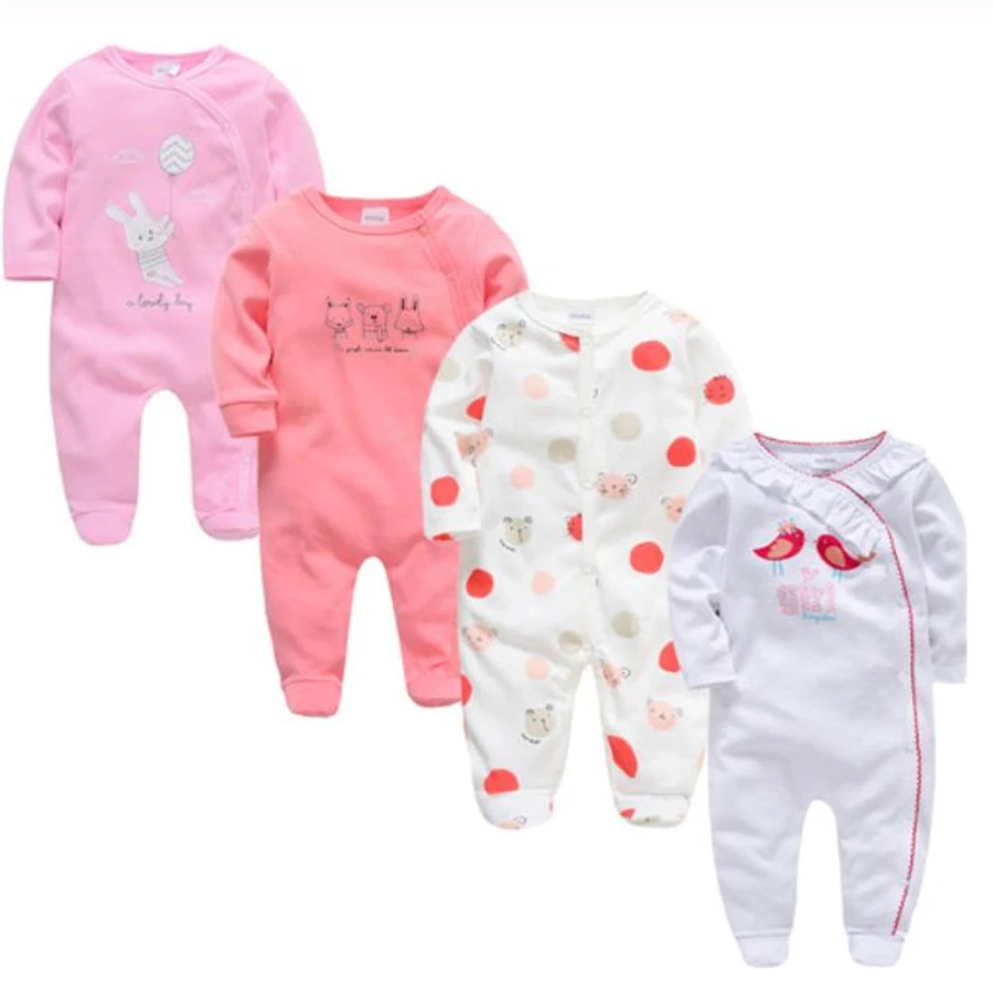 Baby Girl Romper New Born Onesies Cartoon Baby Rompers Infant Baby Clothes Long Sleeve Newborn Jumpsuits Baby Boy Pajamas - Color: 42373885