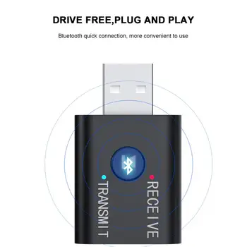 

Wireless Bluetooth 5.0 Audio Receiver Transmitter 2in1 Adapter With RCA Cable USB 3.5mm Jack For PC CDTV Phones Wireless Adapter