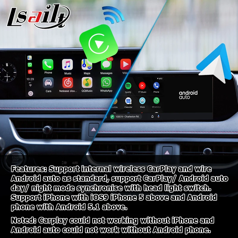 Интерфейсная коробка для Android / Carplay Lexus UX200 UX250h UX 2018 видеоинтерфейс с сенсорной