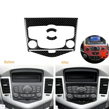 

4pcs Cover Trims Carbon Fiber Stickers Decor For Chevrolet Cruze Truck
