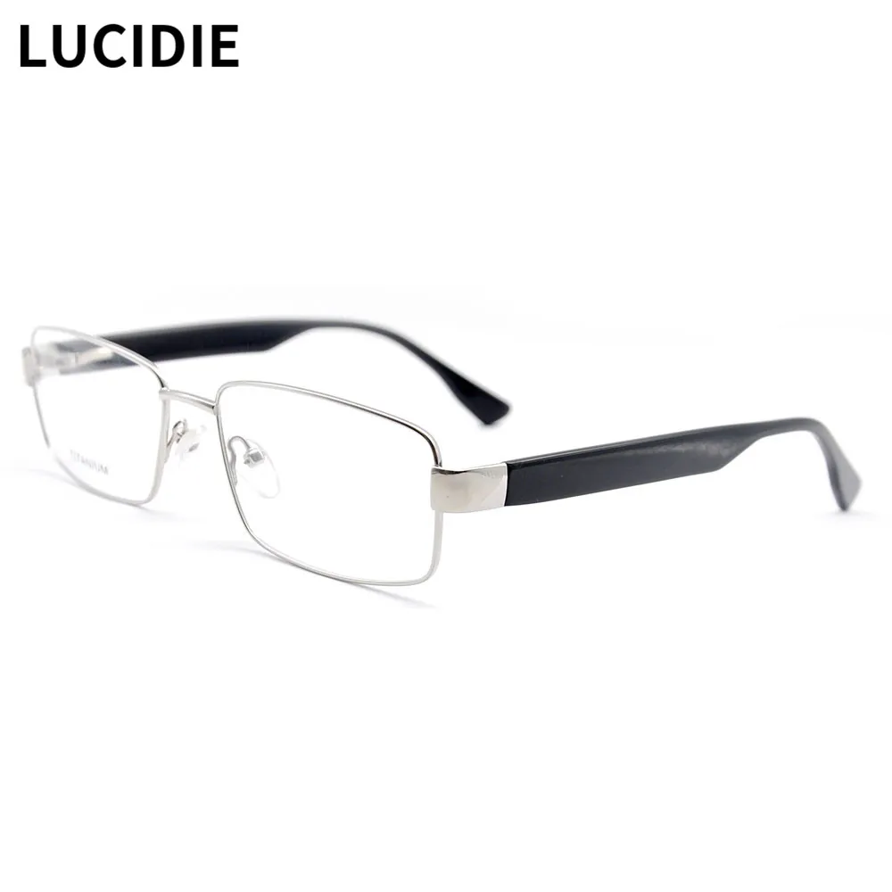 

LUCIDIE 2020 Spring New Men Women Eyeglasses Square Titanium Glasses Frame Fashion Eyewear Optical Prescription Spectacles