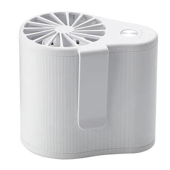 

Mini Fan USB Powered Fan Low Noise Hanging Waist Fan Easy to Carry(White)