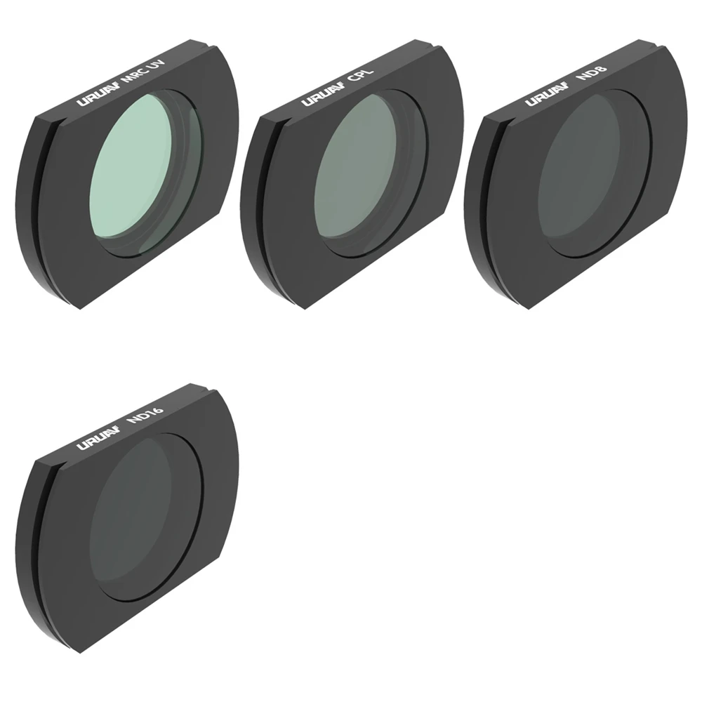 URUAV для Hubsan ZINO H117S/ZINO PRO фильтр объектива камеры UV/CPL/ND4/ND8/ND16/ND32/Ночной комбо набор применяется на Радиоуправляемый Дрон - Цвет: UV CPL ND8 ND16