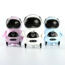 Карманный радиоуправляемый робот, говорящий интерактивный обмен, распознавание голоса, запись, пение, танцы, история, мини-робот, игрушки, подарок