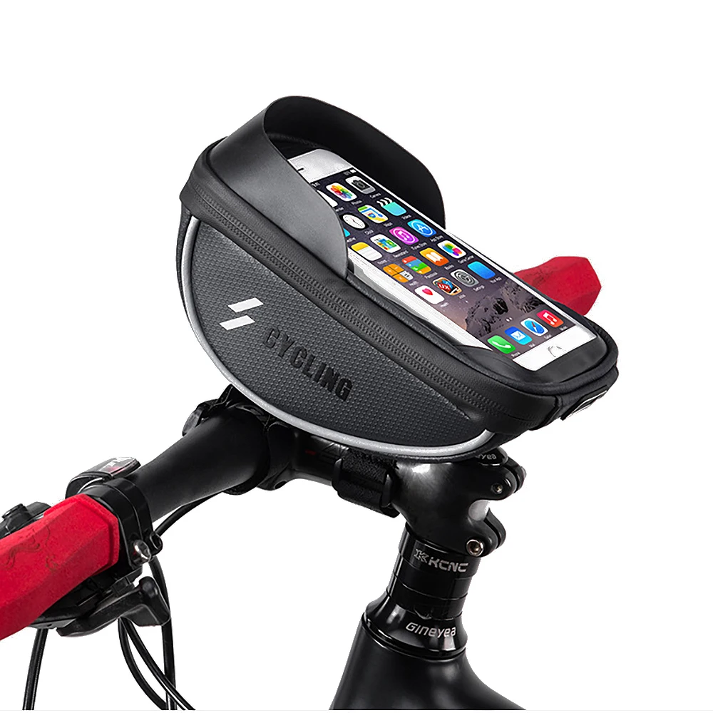Сумка для руля велосипеда MTB, Кронштейн для мобильного телефона, посылка, оборудование для езды на велосипеде, водонепроницаемая сумка большой емкости