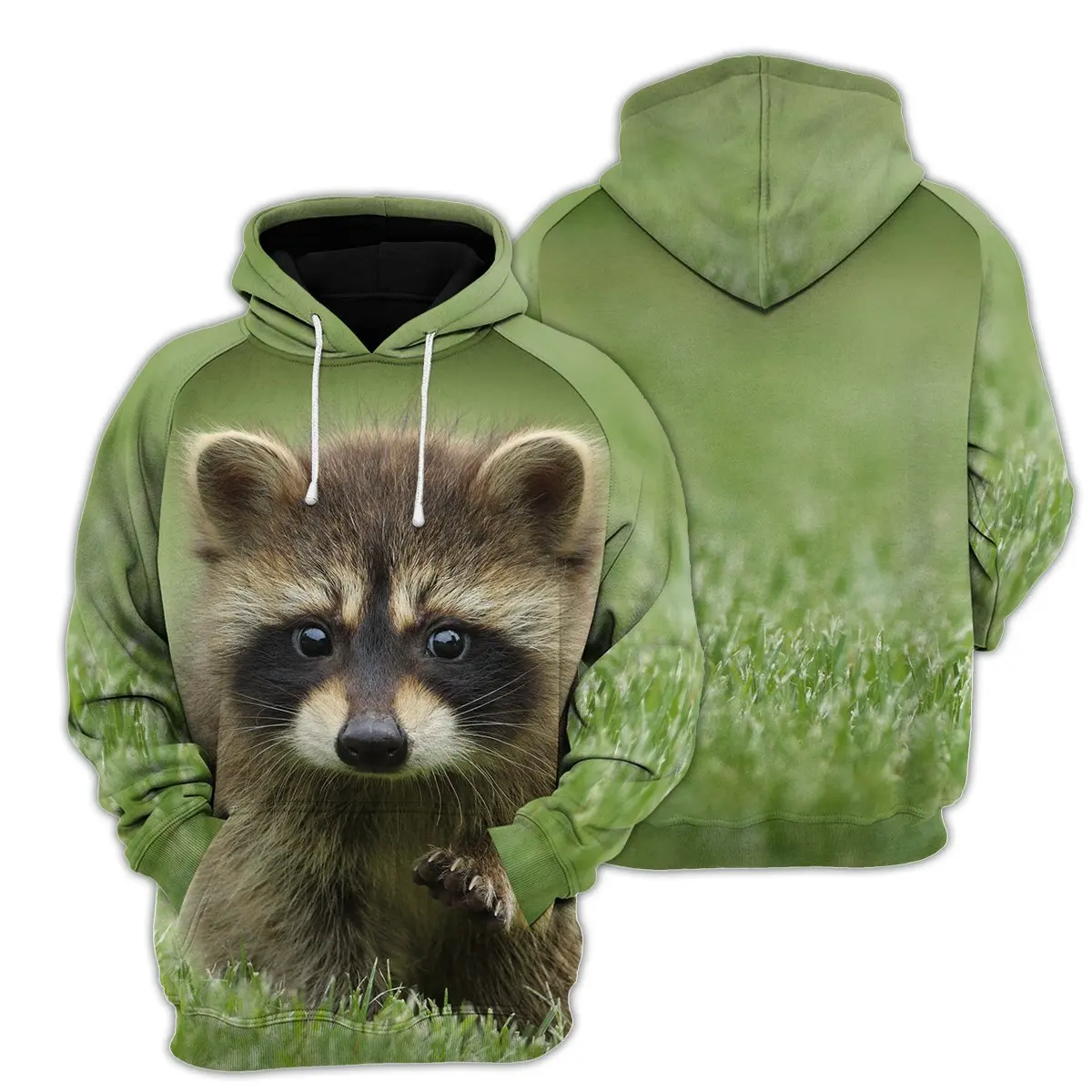 

Funny Animal Raccoon Mens 3D Print Hoodies Harajuku Pullover Unisex Sweatshirts Hood Jacket Hip-Hop Women Cute Streetwear Coat