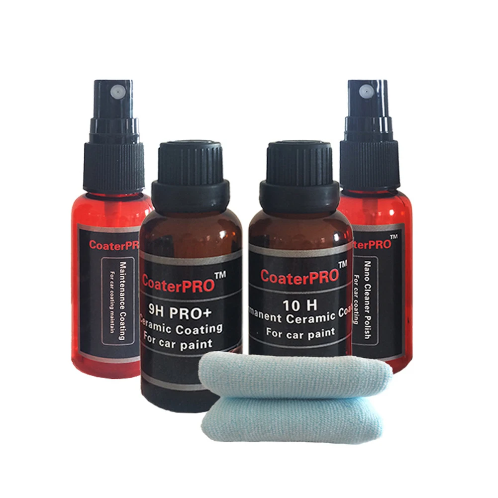 

9H PRO 10H Scratch Resistant Shiny Liquid Glass Auto Repair Windshield Car Paint Crystal Ceramic Coating Set Wheel Rim Polish