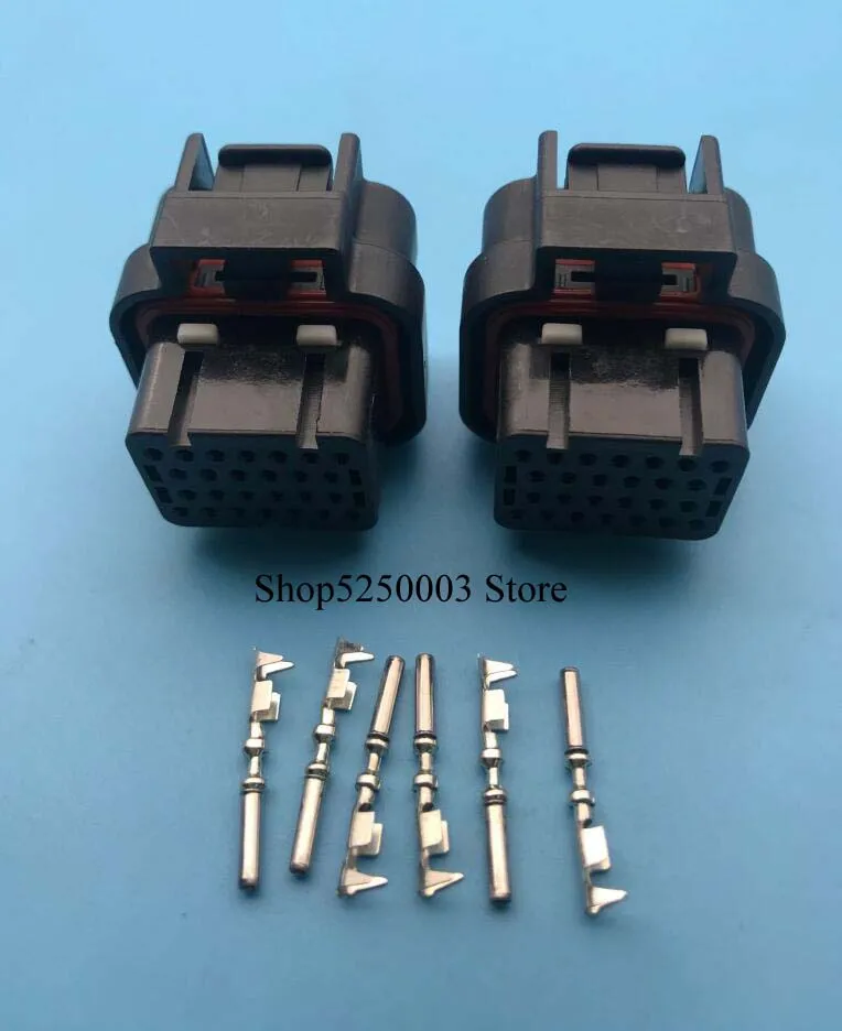 2 connector Один слот для карт 26 Pin 3-1437290-7 amp tyco 1,0 мм серия ECU автомобильный разъем электрическая розетка для автомобилей - Название цвета: 2 connector