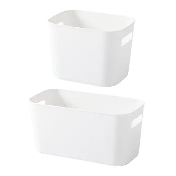 

Drawer Storage Basket Container Box Plastic Kitchen Bathroom Cabinet Organizer With Label Desktop Snacks Sundries Toys Baskets