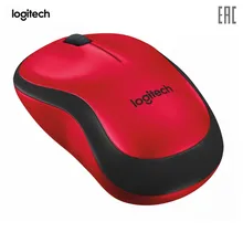Мышь беспроводная Logitech M220 Silent Red(красная, оптическая, 1000dpi, 2.4 GHz/USB-ресивер, бесшумная