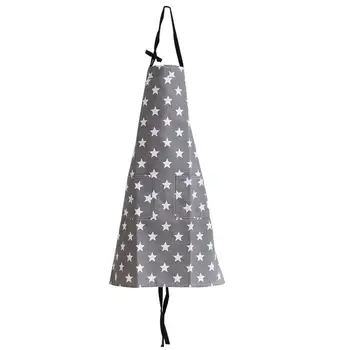 

Unisex Cooking Baking Pocket Apron Waterproof Cotton Star Painting Practical Chef Adult Sleeveless Kitchen Accessories