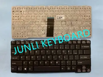 

JUNLI KEYBOARD For Original Sony Vaio SVE14A US Black Key Gold Edge Keycap Without Frame Laptop Keybaord