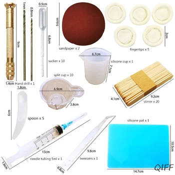 

DIY Epoxy Crafts Tools Set Resin Ring Bracelet Jewelry Making Tool Kit