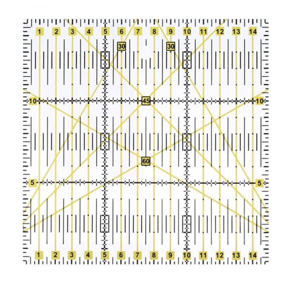 Резак утолщенной ткани режущий инструмент акриловые квадраты портниха Точная практическая ручная линейка - Цвет: As the picture