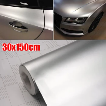 

Easy to disassemble Car Sticker 1pc Bubble Free High quality Vinyl Matte Silver
