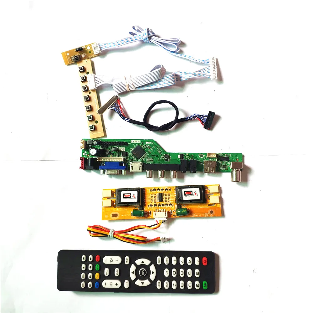 Плата контроллера для M220EW01 V4 V5 T.V53 плата ЖК VGA HDMI-совместимая с AV USB RF пульт