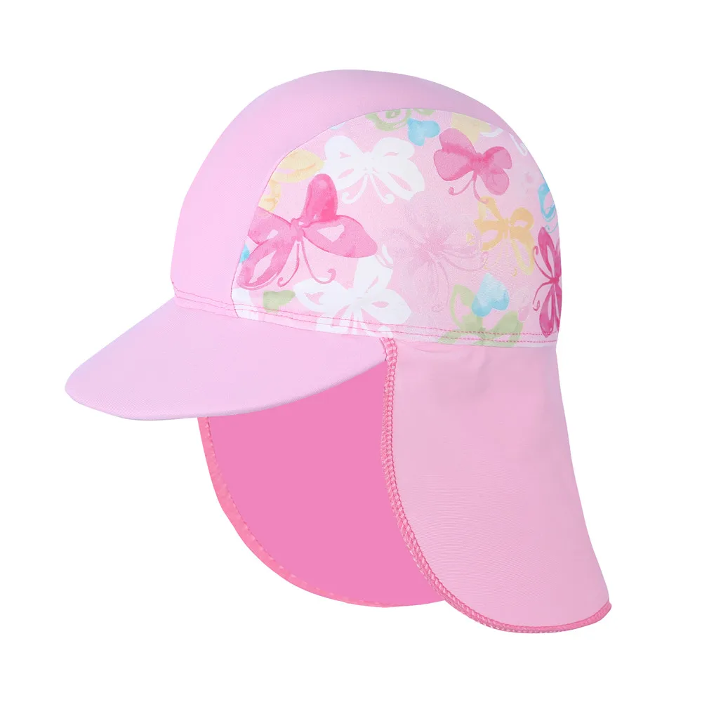 Wishere Swimming Clothing One-piece Swimsuit With Cap UPF50+ Baby Swimwear Kids Beachwear Sunsuit