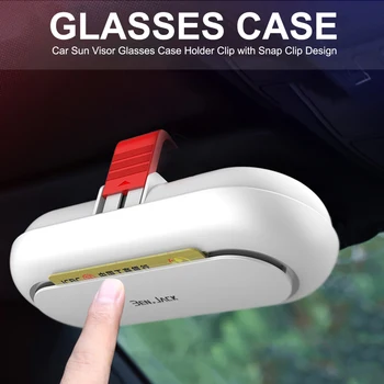 

Car Sun Visor Glasses Case Vehicle Glasses Holder Clip Glasses Storage Box Portable Sunglasses Case Car Interior Accessories