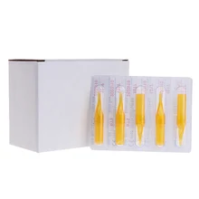 50 шт пластиковые одноразовые колпачки для татуажа наконечник круглый плоский Алмазный вкладыш Shader U pick Размер