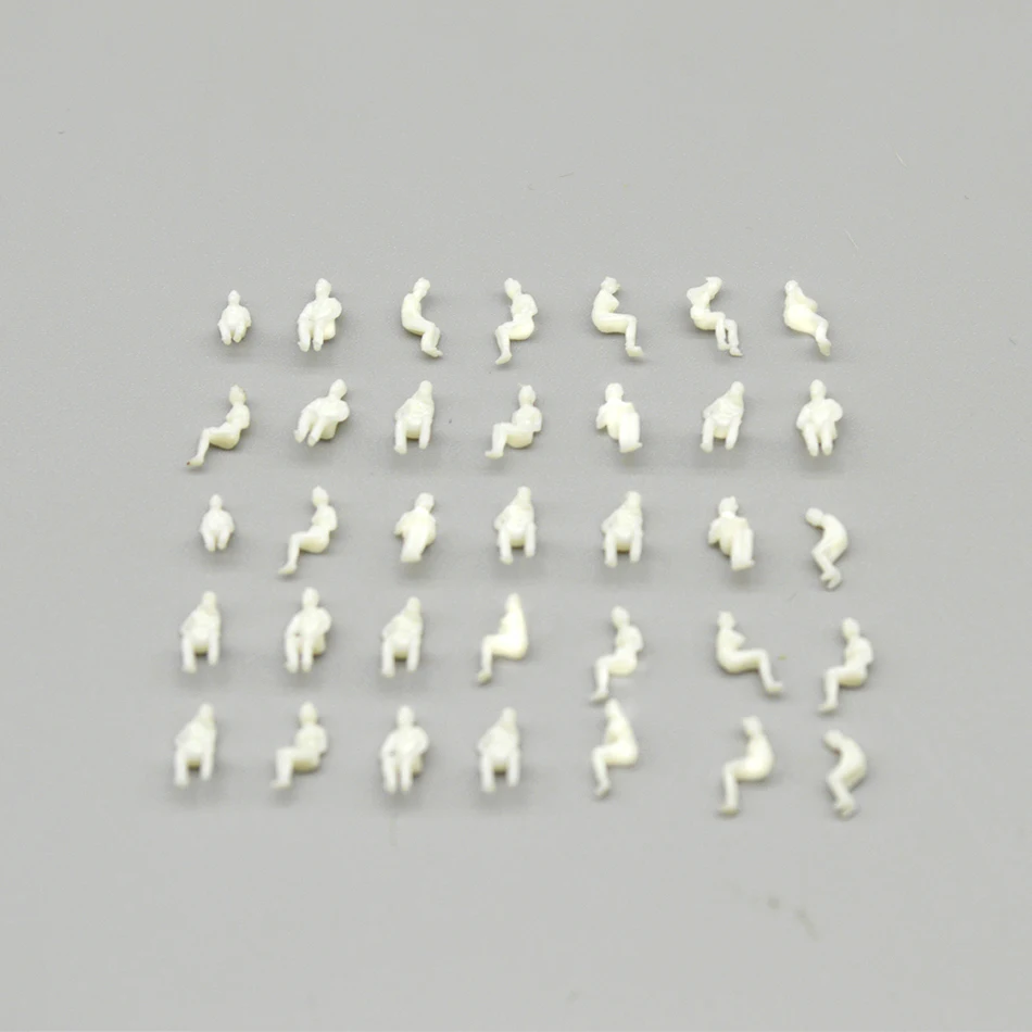 

Teraysun all sitting 200 scale 100pcs miniature white figures Architectural model human scale HO model ABS plastic peoples 1:200