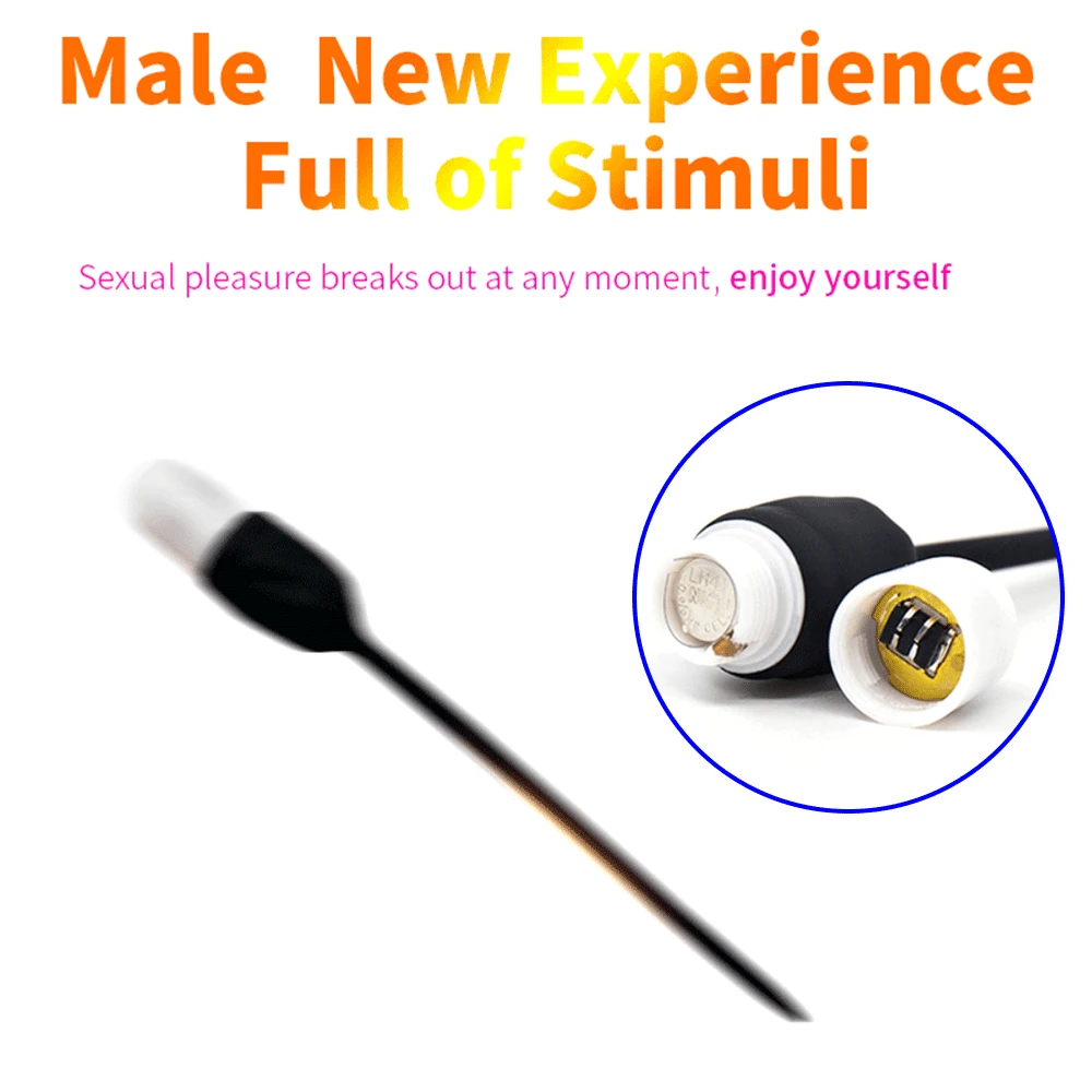 Urethral 7 Frequency Vibrator Catheter Plug Sex Toys for Men Vibrating Urethral Plug Insertion Urethra S_voghion.com