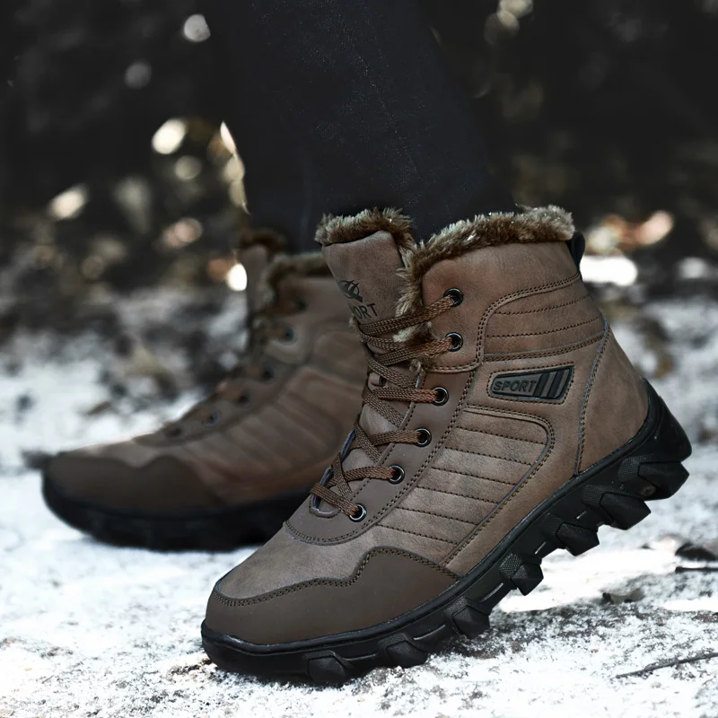 Mring/Мужская обувь; хлопковая обувь; мужские зимние Бархатные Теплые Спортивные Повседневные ботинки; мужские зимние ботинки; зимняя обувь