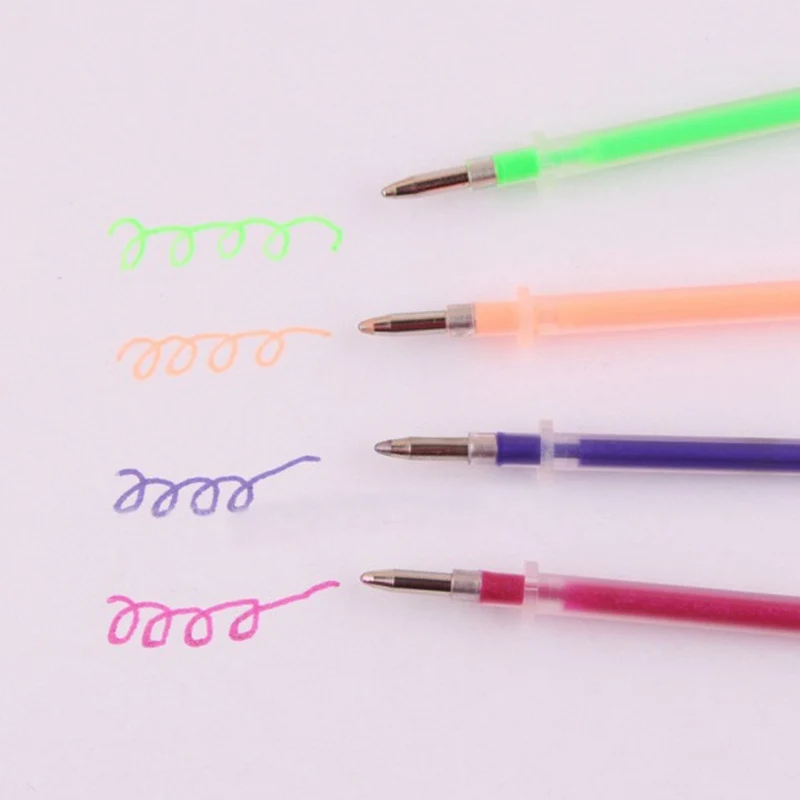 

48Pcs Paintings Colored Gel Ink Pen Refills Multi Colored Core Bag Set Fluorescent Metallic Refill Paintings
