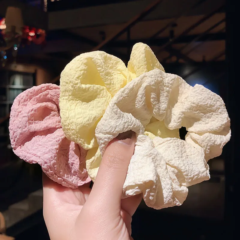 

South Korea Simple Elegant Online Celebrity Purple fei chang Cold Intestine Hair Band Female Cute Hairband Tie Ponytail Princess