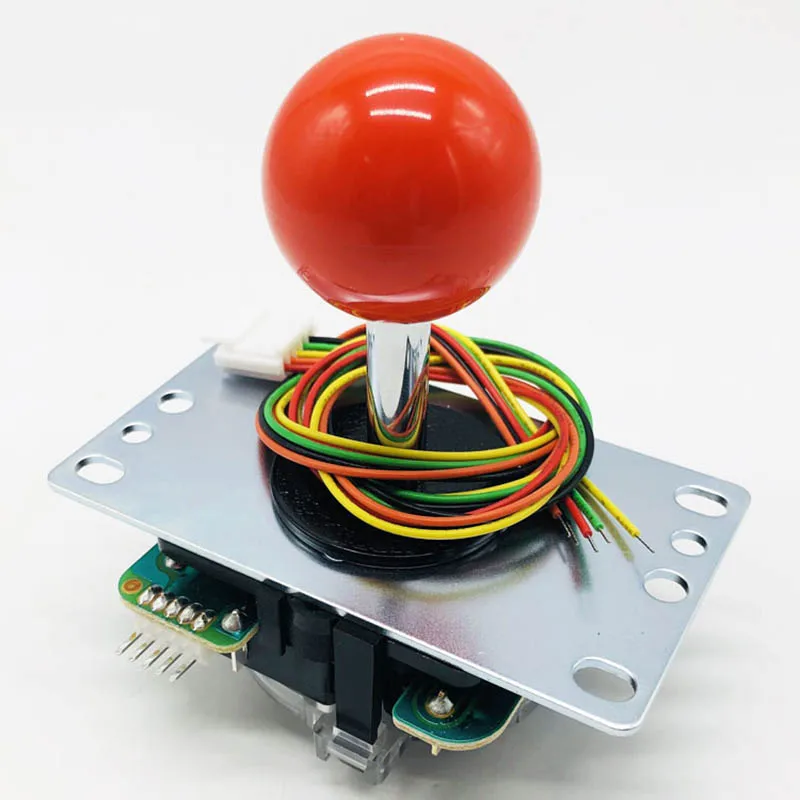 Аркадная игра классический джойстик 4 способ 5pin DIY игровой джойстик красный шар боевые палки Запчасти для авто для Аркада jamma - Цвет: Красный