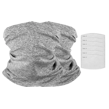 

42Pcs Reduce Pollution Half Balaclava Headwear Neck Gaiter, Head Wrap Multifunctional Head Scarf for Outdoor Sport