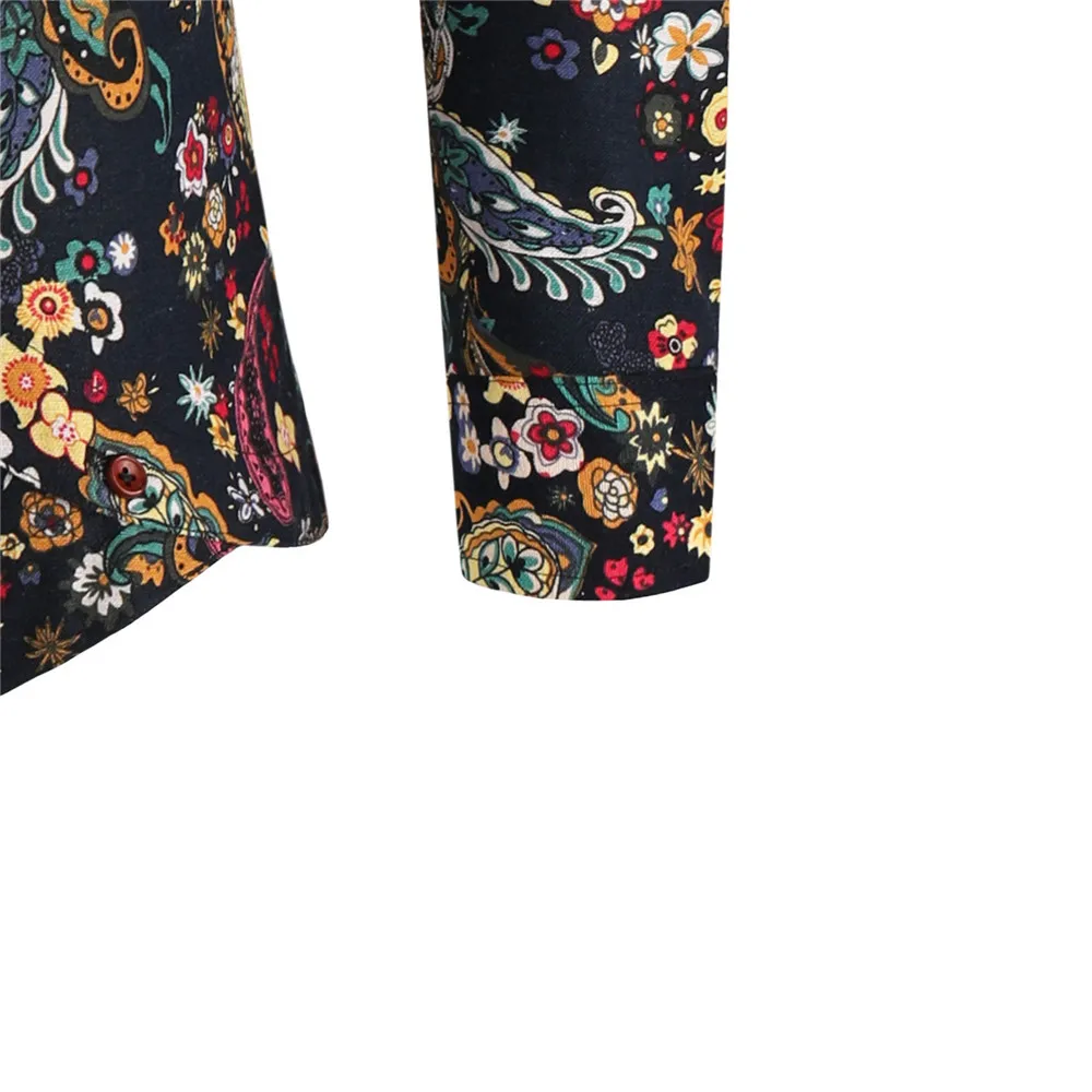 Гавайские 3XL мужские рубашки Slim Fit Хлопок цветочный короткий рукав отложной воротник изогнутый подол Плюс Размер Топы