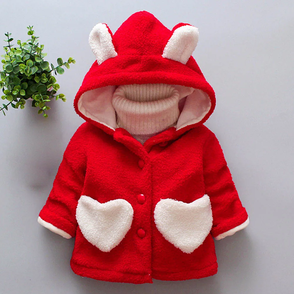 Amya Baby/осенне-зимние Бархатные Пальто и куртки для девочек; теплое пальто с капюшоном для маленьких девочек; одежда для детей; детский зимний комбинезон