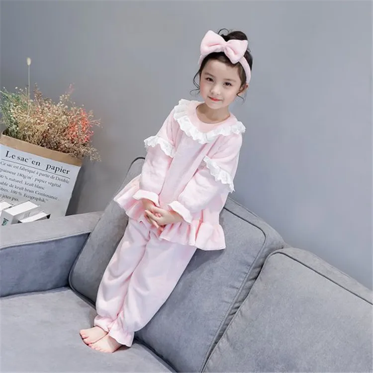 Kinder повседневные пижамы Kleidung набор Jungen& mächen мультфильм nachtwäanzug наборы Kinder Langen armeln+ Hose 2-stück Baumwoll
