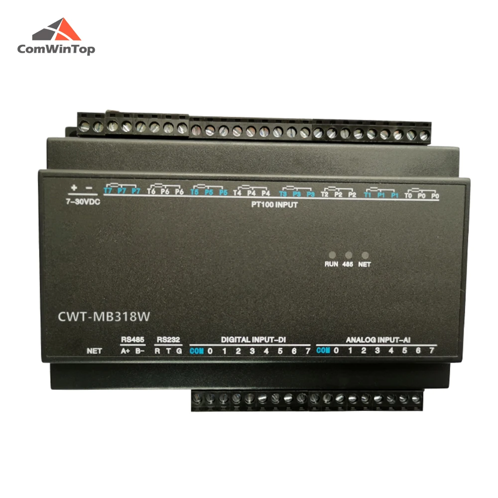 CWT-MB318W 8PT + 8AI 8DI RS485 RS232 Ethernet Modbus Rtu отложным воротником Tcp ввода/вывода Модуль сбора |