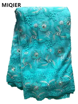 

MIQIER 2020 High Quality African nigerian Wedding Party Dress Lace Fabric net cloth French Tulle lace Cord Lace Fabric 8359