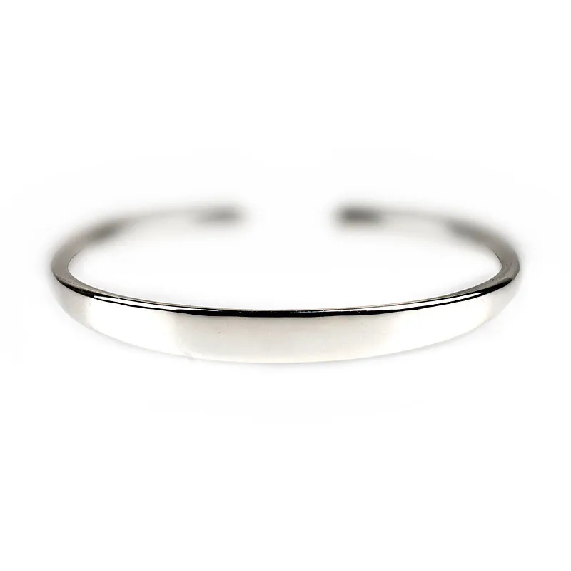 XIYANIKE 925 Sterling Silver New Fashion Glossy Solid Bracelets Bangles For Women Adjustable Handmade Charm Jewelry Gifts