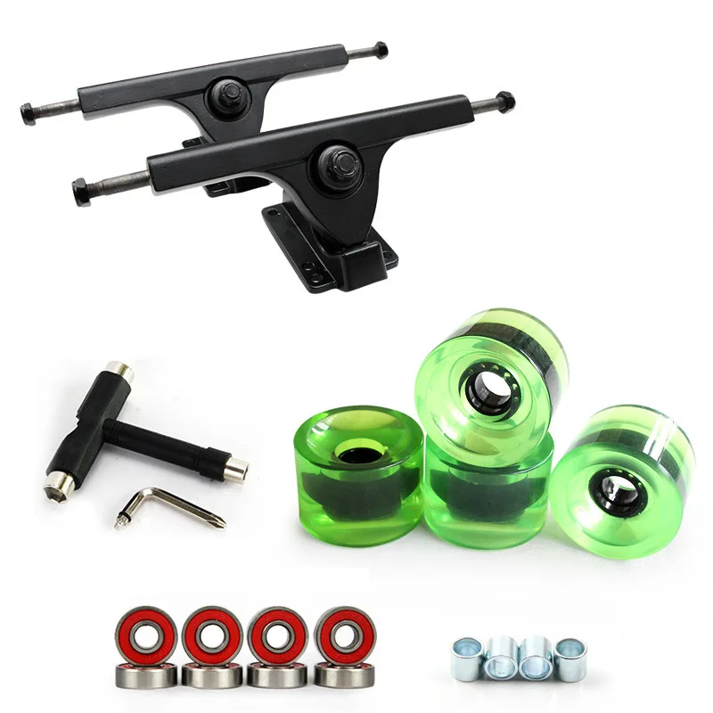 1-pair-7-longboard-truck-wheels-set-4-pcs-pu-wheels-8-pcs-bearing-t-skateboard-tool-skateboard-truck-wheel-combo-for-longboard