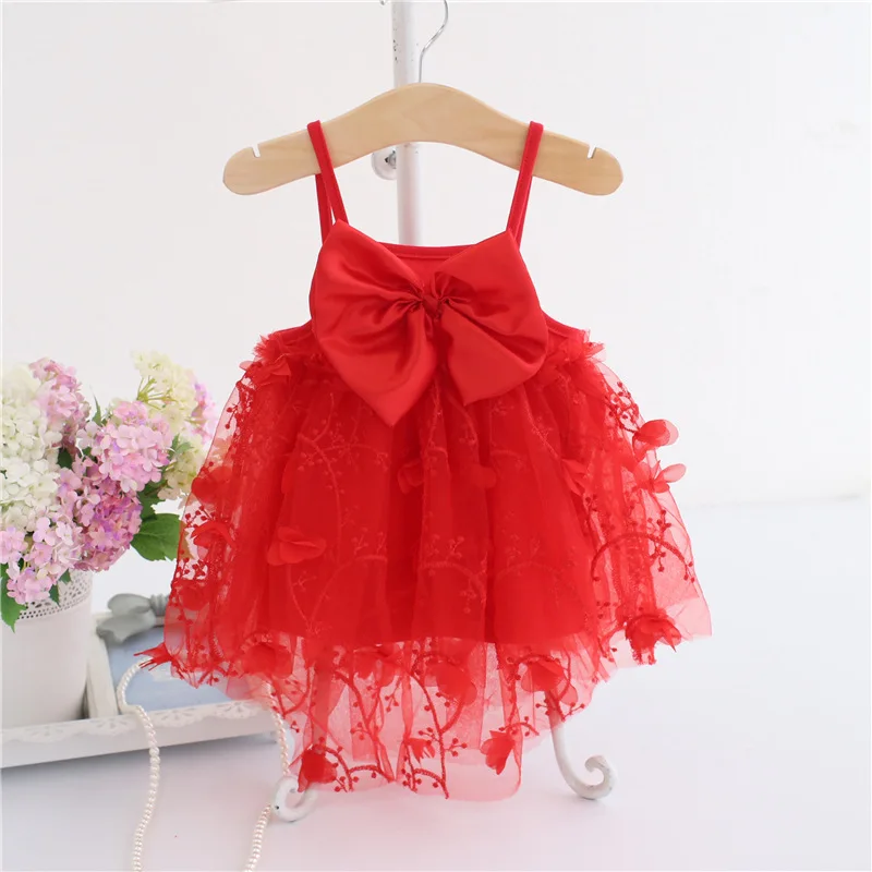 

Summer Baby Clothes Infant Girl Outfits Baby Girl Princess Slip Dress Tulle Flower Dresses Toddler Infant Girls Mesh Tutu Dress
