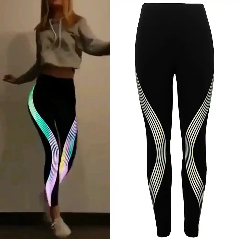 rainbow workout pants